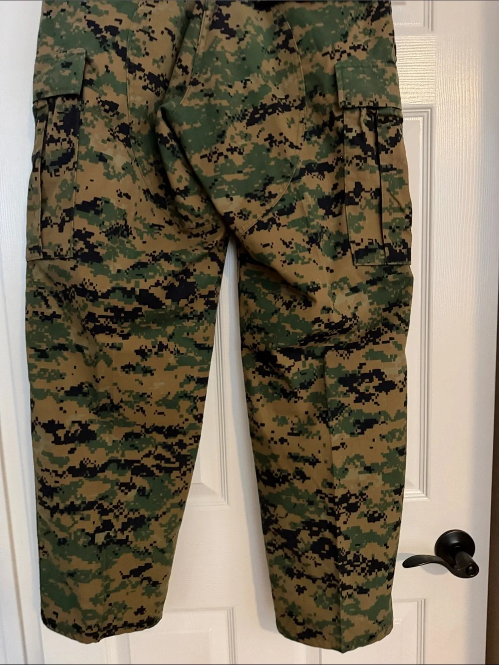 Men's Camo Cargo Pants - Green Digital Woodland